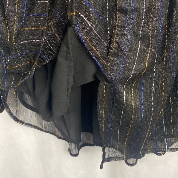 Anthropologie See U Soon Black Sparkle Multicoloured Blouse - Size XS - Picture 13 of 16